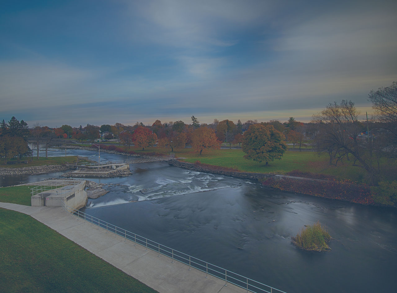 Smiths Falls along the Rideau River