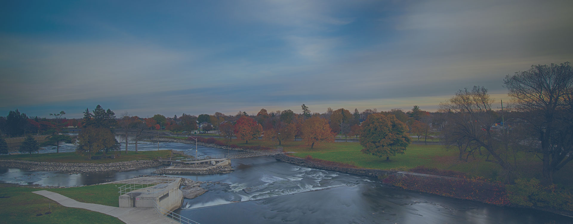 Smiths Falls along the Rideau River